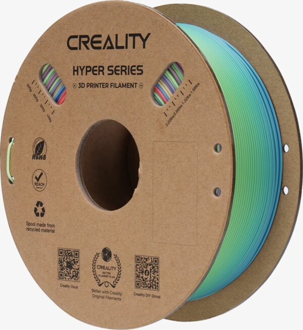 Creality Hyper PLA Rainbow Wild Blossom Long Grade - Fast Printing Filament with CFS tag 1kg 1.75